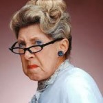 Angry older woman
